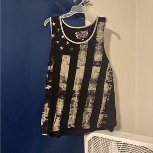 American Fighter Black and Gray Star Tank